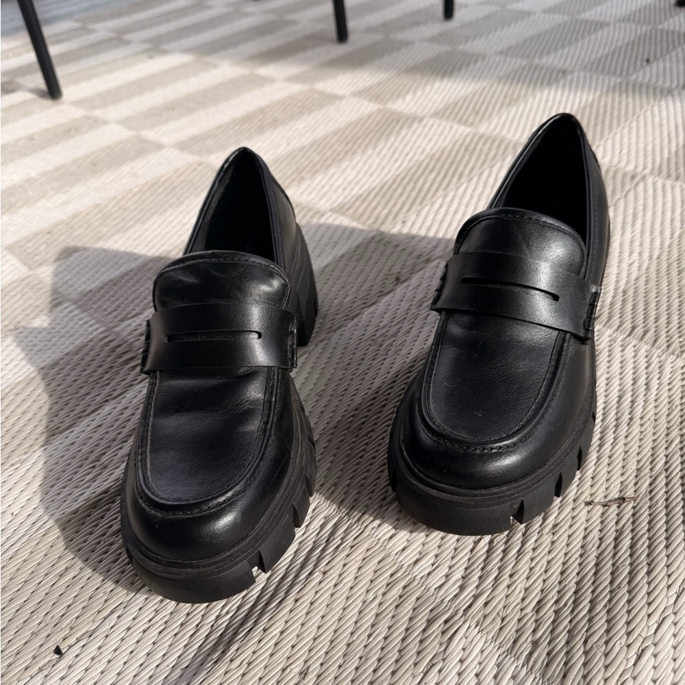 Madden Girl Black Loafers